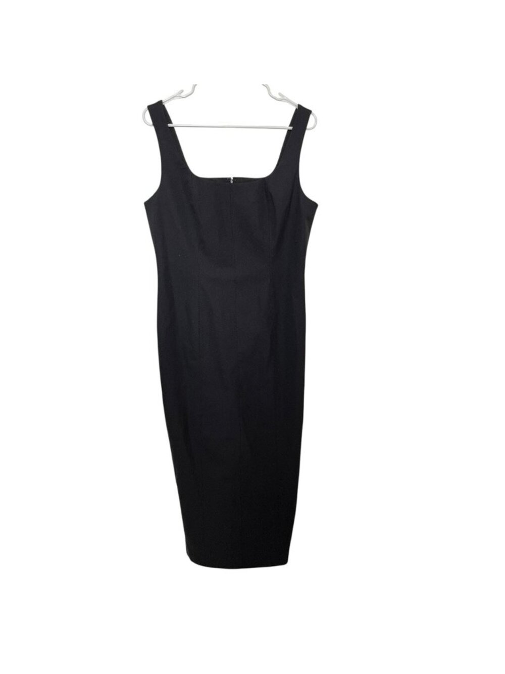 House of Harlow 1960 sleeveless little black midi Pencil dress